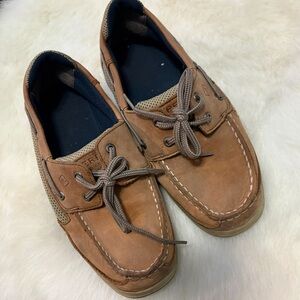 Sperry Boys Tan Boat Shoes